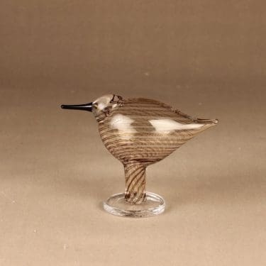 Nuutajärvi lintu , Tylli, suunnittelija Oiva Toikka, Tylli, jalallinen, signeerattu, filigraani