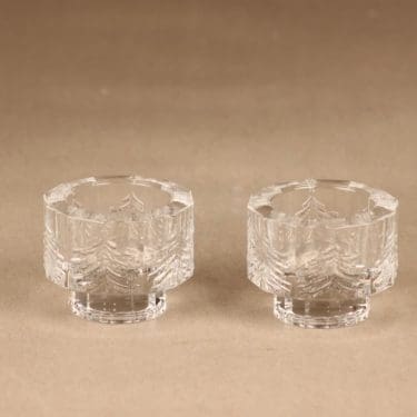 Iittala Kuusi tuikkulyhdyt, kirkas, 2 kpl, suunnittelija Jorma Vennola,