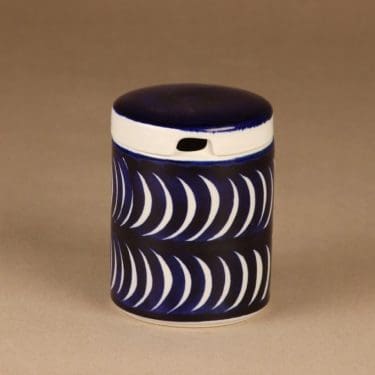 Arabia Blue decorative 2 jam jar, hand-painted designer Esteri Tomula