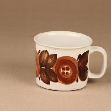 Arabia Rosmarin muki, käsinmaalattu, suunnittelija Ulla Procope, käsinmaalattu, signeerattu, 0.4 l