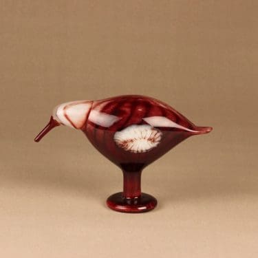 Nuutajärvi Vuosilintu 2010, Ruusunnuppu, suunnittelija Oiva Toikka, Ruusunnuppu, lintu, 2010, signeerattu