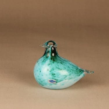 Nuutajärvi lintu , tilaustyö Onninen, suunnittelija Oiva Toikka, tilaustyö Onninen, signeerattu, yrityslintu