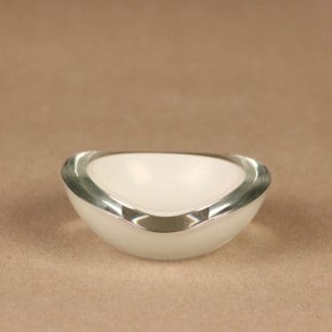 Nuutajärvi Kastanja art glass, signed designer Kaj Franck