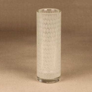 Nuutajärvi N433 maljakko, signeerattu, suunnittelija Oiva Toikka, signeerattu, massiivinen