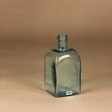 Nuutajärvi taidelasipullo, numeroitu, suunnittelija Oiva Toikka, numeroitu, signeerattu, tilaustyö