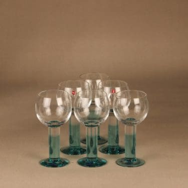 Nuutajärvi Mondo väkeväviinilasi, 20 cl, 6 kpl, suunnittelija Kerttu Nurminen, 20 cl