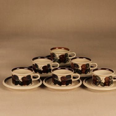 Arabia Ruija espresso cup 6 pcs designer Raija Uosikkinen