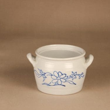 Arabia B 1 ruukku, 1 l, suunnittelija , 1 l, kukkakuvio, kobolttimaalaus