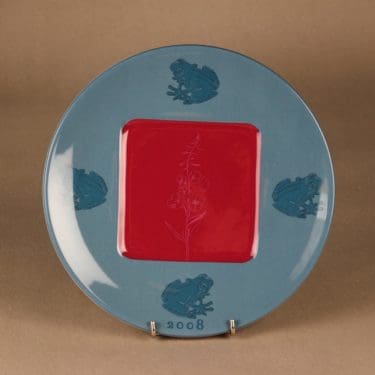 Arabia Flora & Fauna vuosilautanen, 2008, suunnittelija Eeva Sivula & Pekka Toivanen, 2008, serikuva, flora