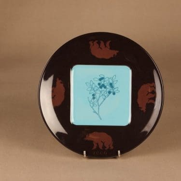 Arabia Flora & Fauna vuosilautanen, 2006, suunnittelija Eeva Sivula & Pekka Toivanen, 2006, serikuva, flora