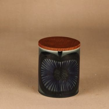 Arabia GOG purnukka, Teak-kannella, suunnittelija Gunvor Olin-Grönqvist, Teak-kannella, käsinmaalattu, signeerattu