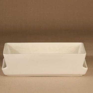 Arabia LL 1 kukkaruukku, valkoinen, suunnittelija Richard Lindh,