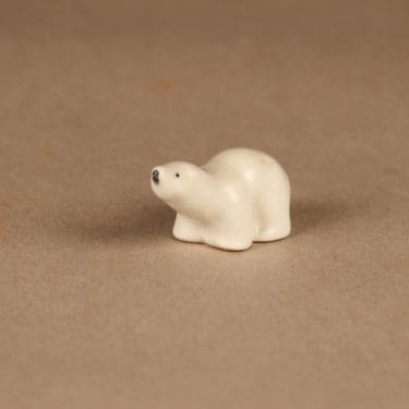 Arabia figuuri, jääkarhu, suunnittelija Raili Eerola, jääkarhu