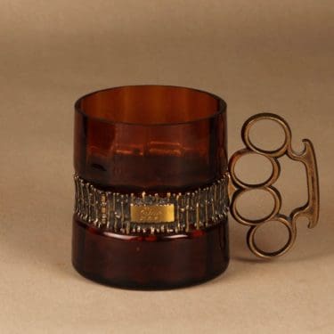 Turun Hopea/Kumela 1044/S tuoppi, 0.65 dl, suunnittelija Pentti Sarpaneva, 0.65 dl, nyrkkirauta