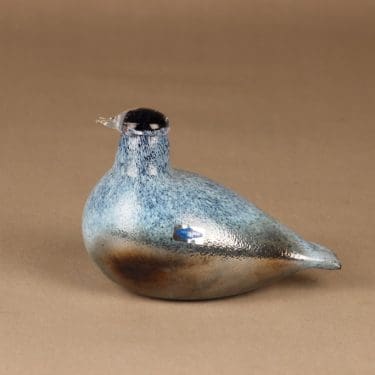 Nuutajärvi lintu , Sinitiainen, suunnittelija Oiva Toikka, Sinitiainen, signeerattu