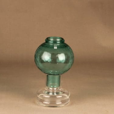 Riihimäen lasi Tuikku kynttilälyhty, vihreä, suunnittelija Nanny Still,
