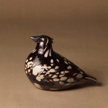 Nuutajärvi lintu , Ruffed Grouse, suunnittelija Oiva Toikka, Ruffed Grouse, tilaustyö, numeroitu, signeerattu