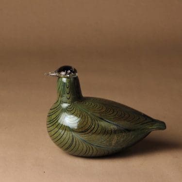 Nuutajärvi lintu , Atlas, suunnittelija Oiva Toikka, Atlas, signeerattu