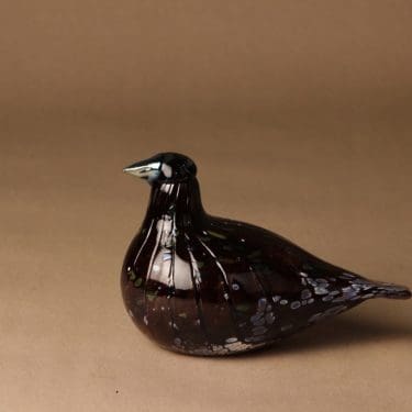 Nuutajärvi lintu , Rämeriekko, suunnittelija Oiva Toikka, Rämeriekko, signeerattu