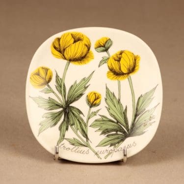 Arabia seinälautanen, Niittykullero, suunnittelija Esteri Tomula, Niittykullero, kukka