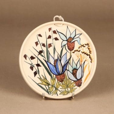 Kupittaan kulta seinätaulu, käsinmaalattu, suunnittelija Sirkka-Liisa Haapasaari, käsinmaalattu, signeerattu