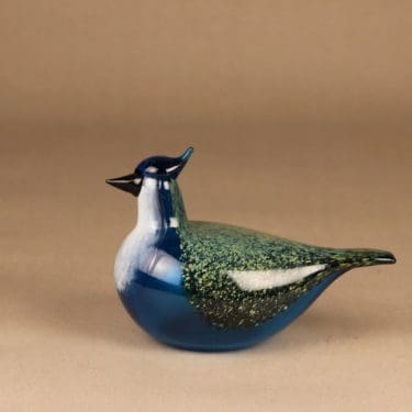 Nuutajärvi vuosilintu, Sininärhi, suunnittelija Oiva Toikka, Sininärhi, signeerattu