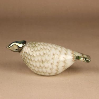 Nuutajärvi lintu , Kutoja, suunnittelija Oiva Toikka, Kutoja, signeerattu, filigraani