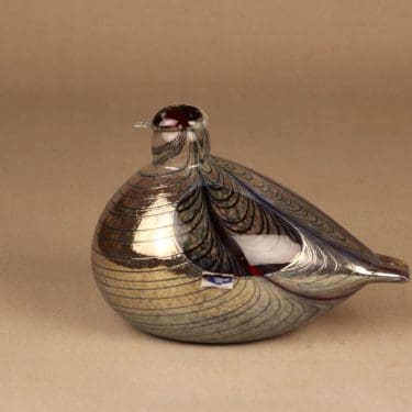 Nuutajärvi lintu , Fasaani, suunnittelija Oiva Toikka, Fasaani, signeerattu