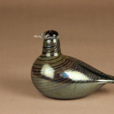 Nuutajärvi lintu , tilaustyö KOP, suunnittelija Oiva Toikka, tilaustyö KOP, signeerattu