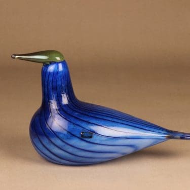 Nuutajärvi erikoislintu, Kuovi, suunnittelija Oiva Toikka, Kuovi, signeerattu