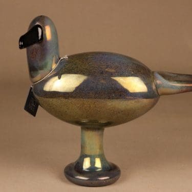 Nuutajärvi lintu , Kultakokko, suunnittelija Oiva Toikka, Kultakokko, signeerattu, numeroitu