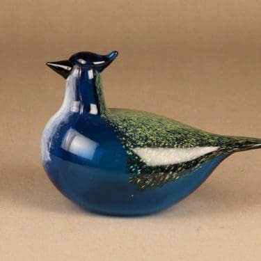 Nuutajärvi Vuosilintu 1999, Sininärhi, suunnittelija Oiva Toikka, Sininärhi, signeerattu