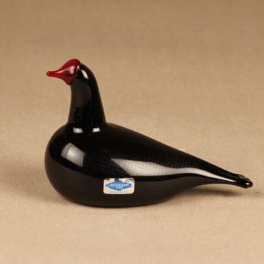 Nuutajärvi lintu , Nokikana, suunnittelija Oiva Toikka, Nokikana, signeerattu