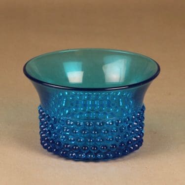 Nuutajärvi 5371 Näppylä bowl, turquoise designer Saara Hopea