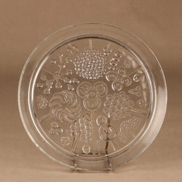 Nuutajärvi Flora lautanen,, suunnittelija Oiva Toikka,