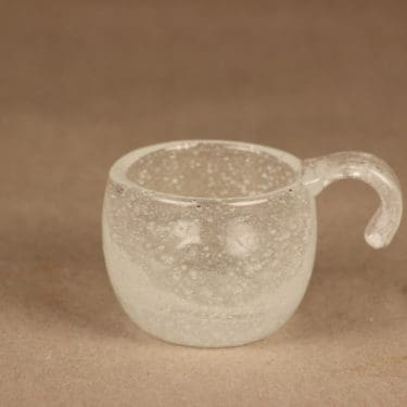 Nuutajärvi Iglu lasi, 10 cl, suunnittelija Oiva Toikka, 10 cl, signeerattu