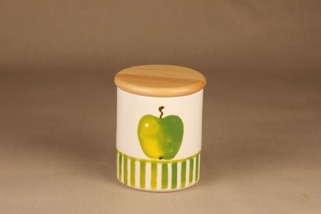 Arabia Omena purkki, kannellinen, suunnittelija Minna Immonen, kannellinen, sesonkituote