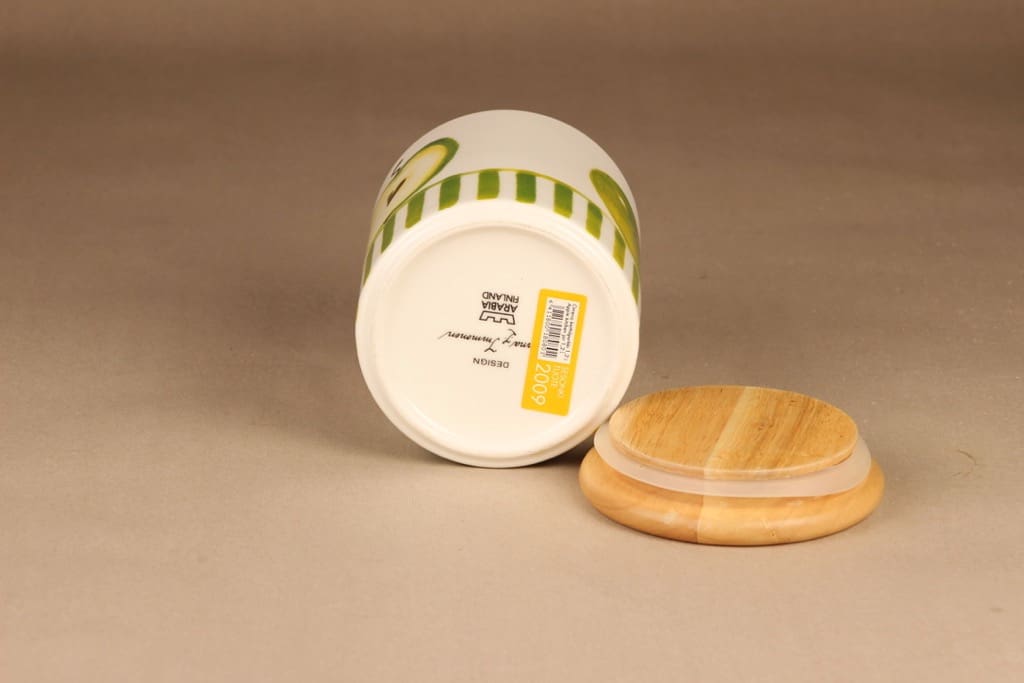 Arabia Omena purkki, kannellinen, suunnittelija Minna Immonen, kannellinen, sesonkituote kuva 4