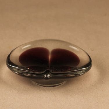 Nuutajärvi JN 111 taidelasi, signeerattu, suunnittelija Jaakko Niemi, signeerattu