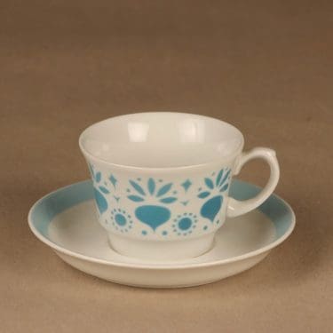 Arabia Retikka kahvikuppi, puhalluskoriste, suunnittelija Hilkka-Liisa Ahola, puhalluskoriste