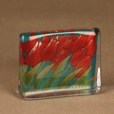 Iittala HLS lasikortti, Tulppaanit, suunnittelija Heljä Liukko-Sundström, Tulppaanit, serikuva