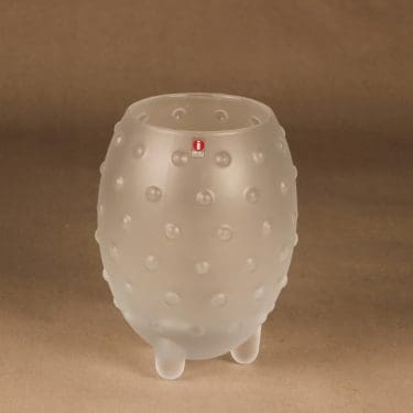 Iittala Major maljakko, mattakirkas, suunnittelija Tiina Nordström,