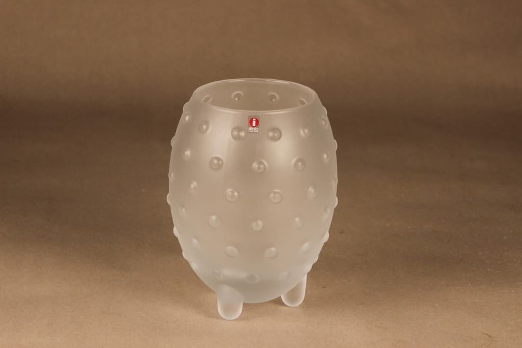 Iittala Major maljakko, mattakirkas, suunnittelija Tiina Nordström,