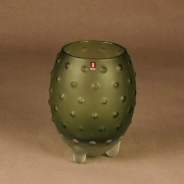 Iittala Major maljakko, vaaleanvihreä, suunnittelija Tiina Nordström,