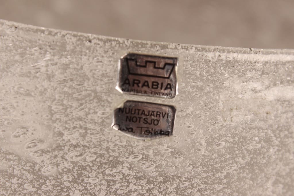 Nuutajärvi Iglu bowl, white designer Oiva Toikka 2