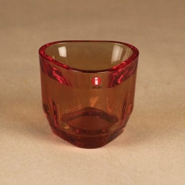 Iittala Tris kynttilälyhty, ruusuoliivi, suunnittelija Alfredo Häberli, tuikku
