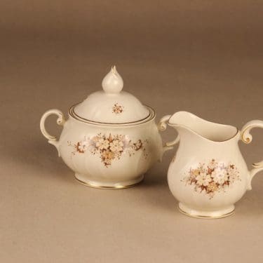 Arabia Raija sugar bowl and creamer designer Raija Uosikkinen