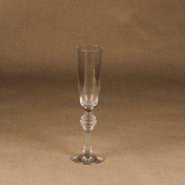 Riihimäen lasi Fabiola kuohuviinilasi, kirkas, suunnittelija Nanny Still,