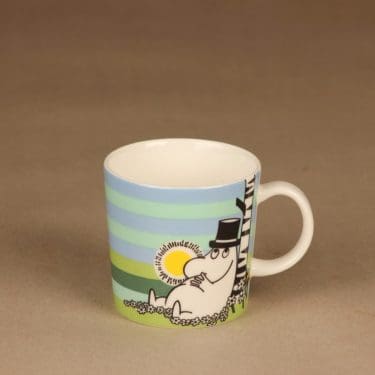 Arabia Teema muumimuki, Siesta, suunnittelija Tove Slotte-Elevant, Siesta, muumi muki