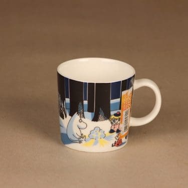 Arabia Teema muumimuki, Joulu 2007, suunnittelija Tove Slotte-Elevant, Joulu 2007, muumi muki